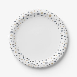 Lars Confetti Aquarelltöne Papiertafel Pappteller