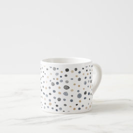 Lars Confetti Wassercolor Dots Espresso Tasse