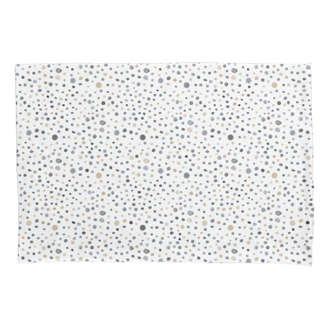 Lars Confetti Wasserfarbe Dots Pillowcase Kissenbezug (Vorderseite)