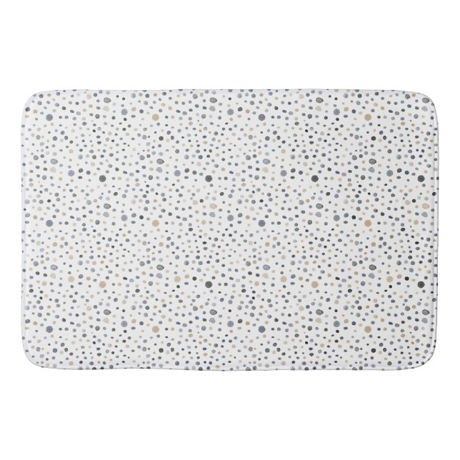 Lars Confetti Watercolor Dots Badematte (Vorderseite)