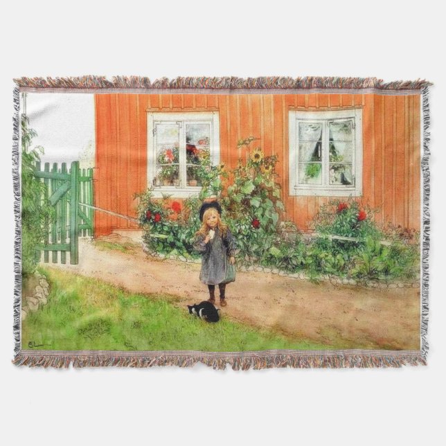 Larsson - Brita mit Katze und Sandwich Decke (Vorderseite)