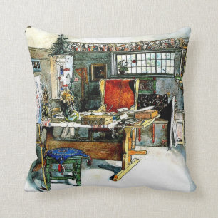 Larsson - Das Studio, Carl Larsson Gemälde Kissen