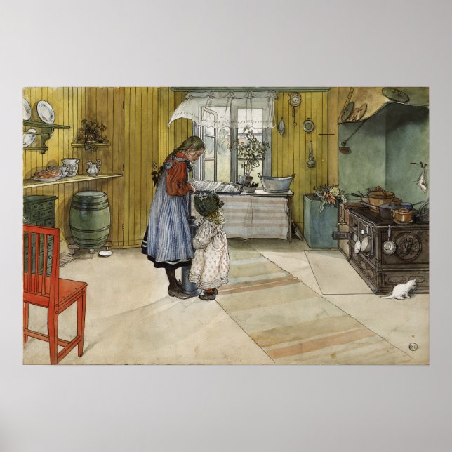 Larsson - Die Küche (von einer Zuhause) Poster (Vorne)