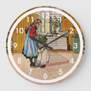 Larsson - The Kitchen Große Wanduhr