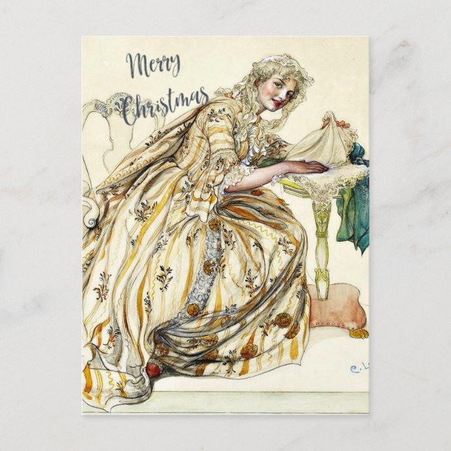 Larsson - Weihnachtsgeheimnis Feiertagspostkarte (Vorderseite)