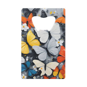 L'art acrylique aux papillons colorés,