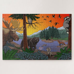 L'art canadien de la faune de Kid's Puzzles