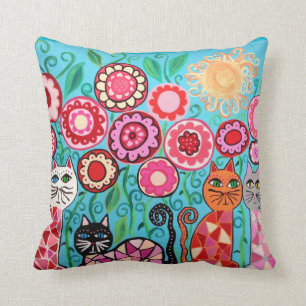 L'art de coussin de Kerri Ambrosino fleurit le