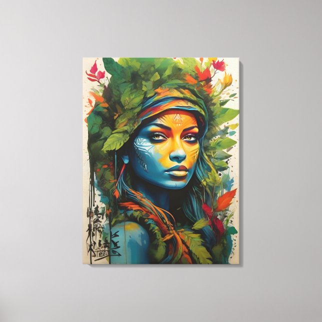L'art de la toile de guerrier de la nature (Recto)