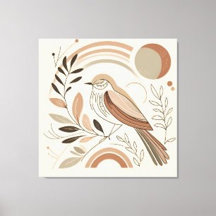L'art de la toile d'oiseaux élégant
