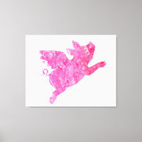 L'art de la toile enrobée de cochon volant