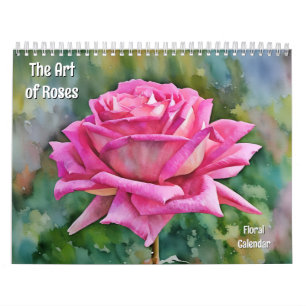 L'art de l'art floral Rose Calendrier