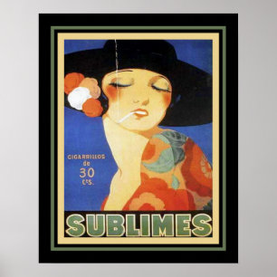 l'art déco des années 1920 "sublime" la cigarette