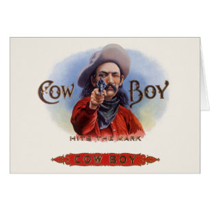 L'art des étiquettes de cigare vintage, Cowboy att