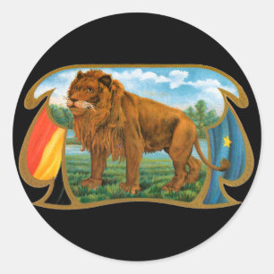 L'art des étiquettes de cigares vintage, Lion, Roi