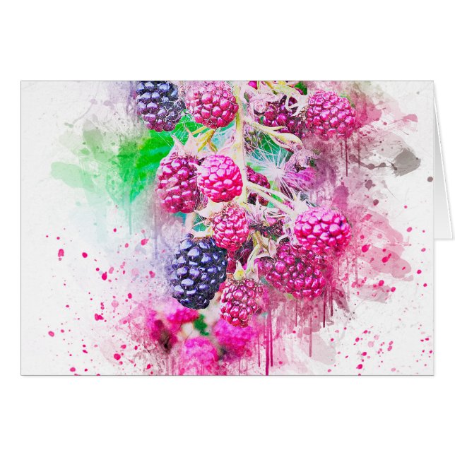 l'art des fruits de mûre abstrait (Devant horizontal)