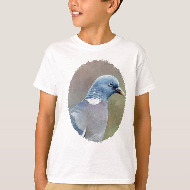 L'art d'oiseau de pigeon badine le T-shirt (Devant)