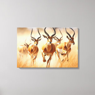 L'art en toile Impala africaine