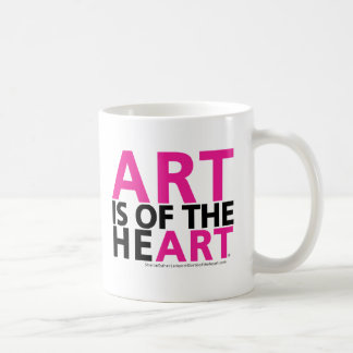 L'ART EST des tasses de café de COEUR