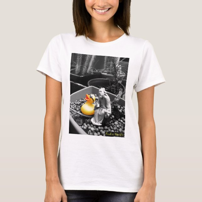 "L'art T-shirt en caoutchouc de canard de zen" (Devant)