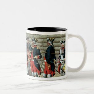 L'Artillerie Francaise durch Moltzheim Zweifarbige Tasse