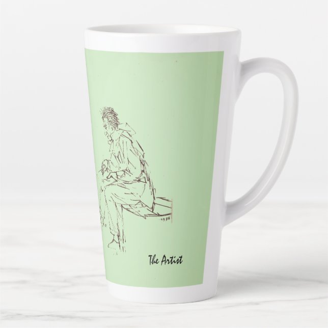 L'artiste Latte Mug (Droite)