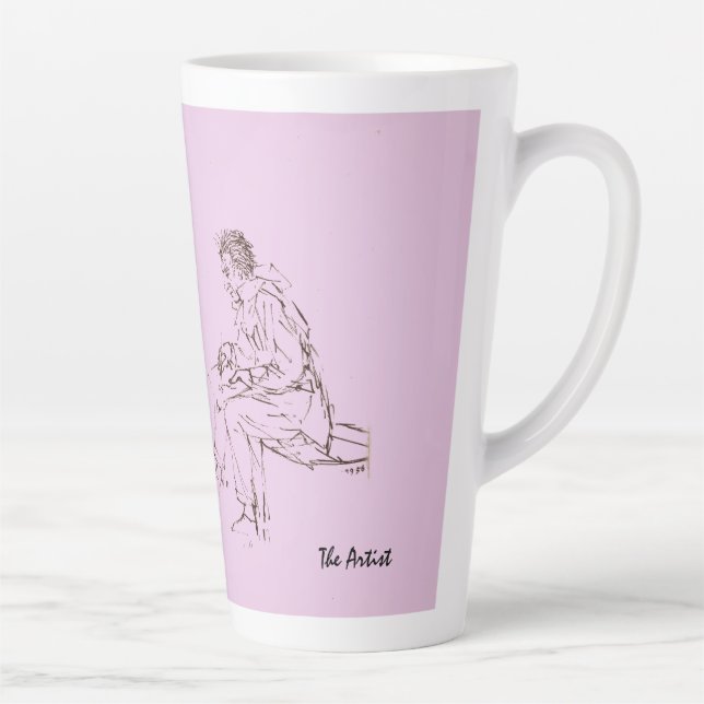 L'artiste Latte Mug (Droite)