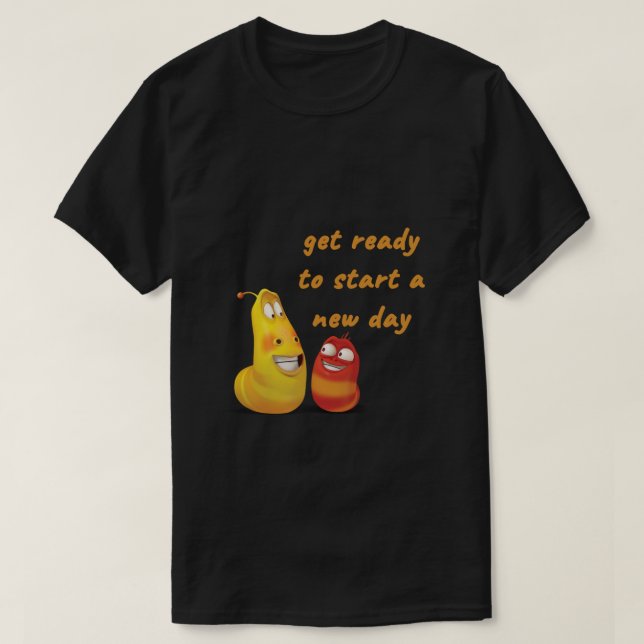 Larva tuba Cartoon Klassischer T - Shirt (Design vorne)