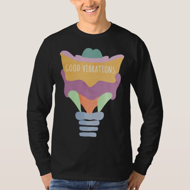 Larynx Pun Good Vibrations T-Shirt (Vorderseite)