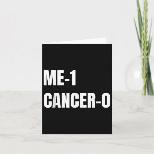 las 1 Krebs 0 I Beat Cancer Brave Survivor Karte