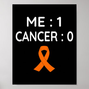 las 1 Krebs 0 Leukämie Bewusstsein Poster