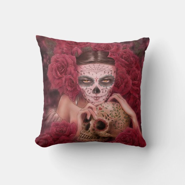 Las Calaveras Wurfs-Kissen Kissen (Vorderseite)