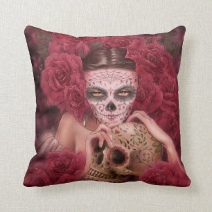 Las Calaveras Wurfs-Kissen Kissen