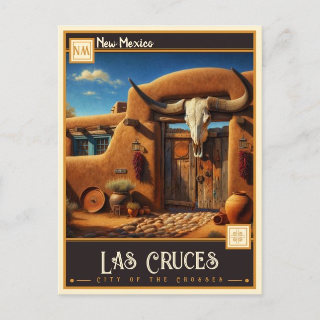 Las Cruces, New Mexico | VINTAG Postkarte (Vorderseite)
