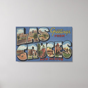 Las Cruces, New Mexiko - große Buchstabe-Szenen 2 Leinwanddruck