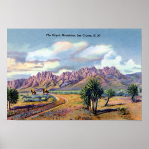 Las Cruces New Mexiko-Organ-Berge Poster