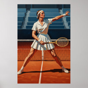 L'AS DU TENNIS (Das Tennis-Ass) - Original Art Dec Poster