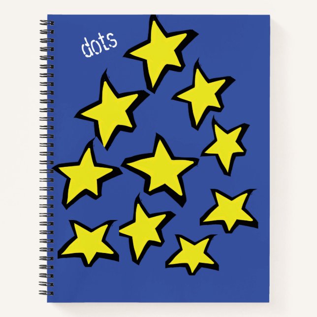 Las estrellas Schürze Notizbuch (Vorderseite)