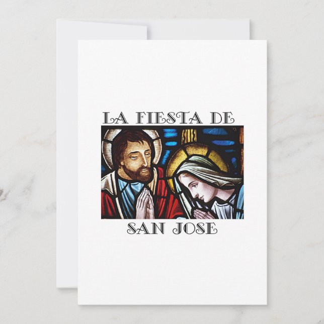 Las Fiesta de San Jose Carte de voeux St. Joseph's (Devant)