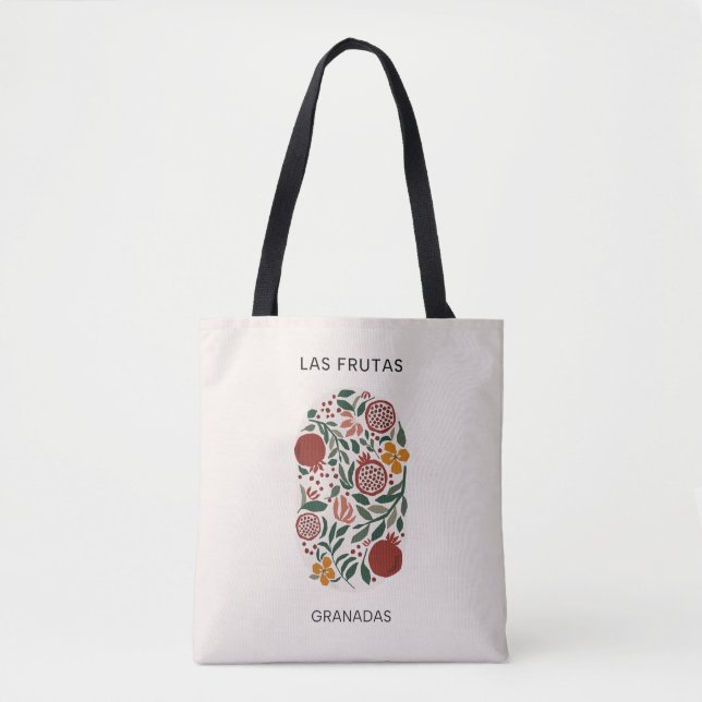 Las Frutas: Granadas - Granatapfelmarkt Tasche (Vorderseite)