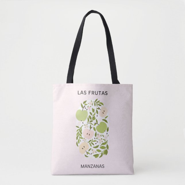 Las Frutas: Manzanas - Apfelmarkt Tasche (Vorderseite)