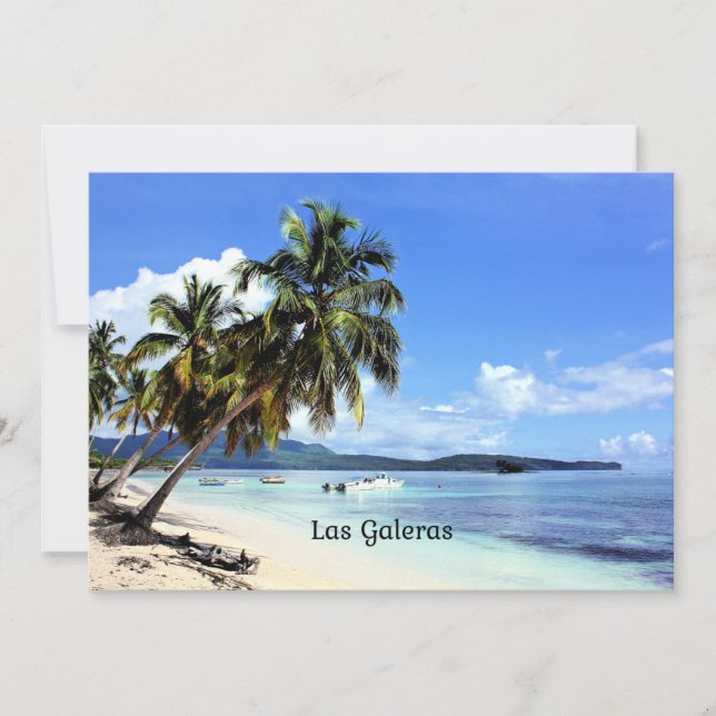 Las Galeras, Dominikanische Republik, Karte (Vorderseite)