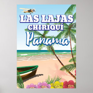 Las Lajas, Chiriquí Panama Affiche de voyage de pl