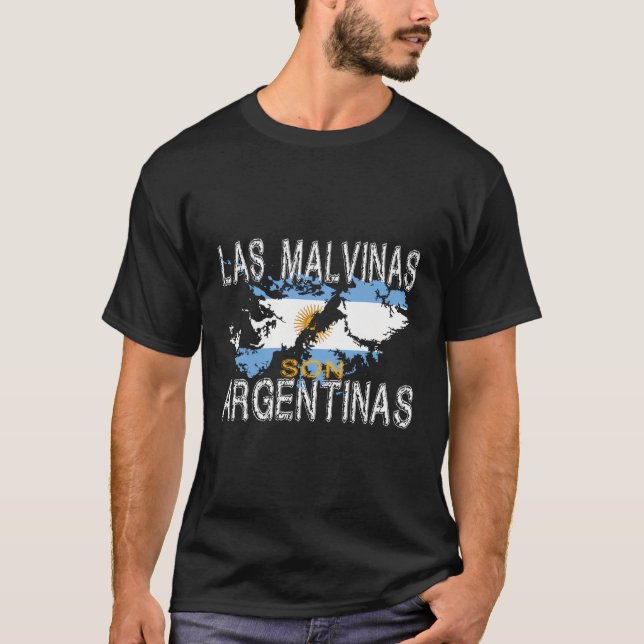 Las Malvinas Son Argentinas Islas Malvinas Argenti T-Shirt (Vorderseite)