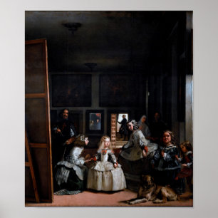Las Meninas, Die Trauzeuginnen, Diego Velazquez Poster