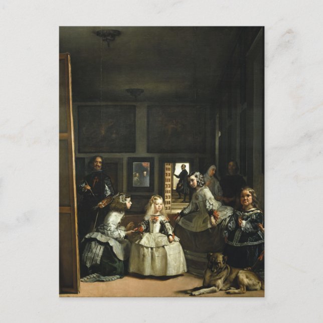 Las Meninas Diego Velázquez schöne Kunst Postkarte (Vorderseite)