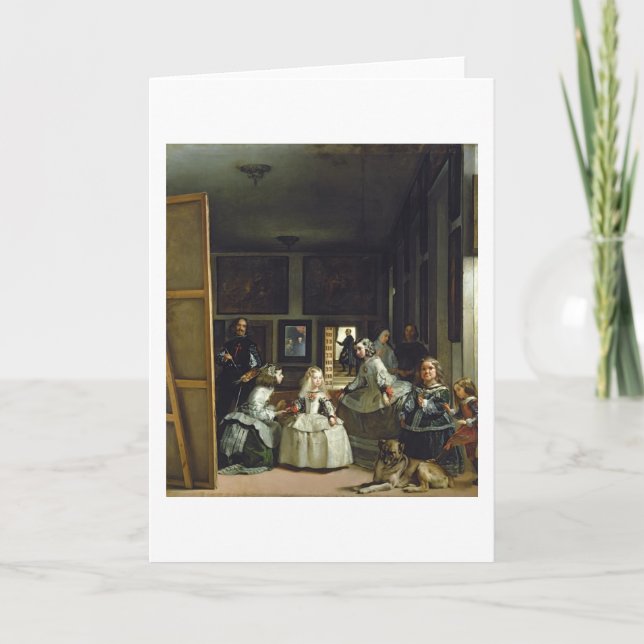 Las Meninas oder die Familie von Philip IV, c.1656 Karte (Vorderseite)