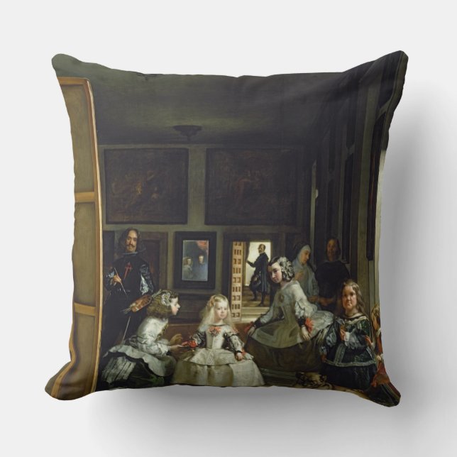 Las Meninas oder die Familie von Philip IV, c.1656 Kissen (Vorderseite)