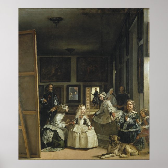 Las Meninas von Diego Velazquez Poster (Vorne)