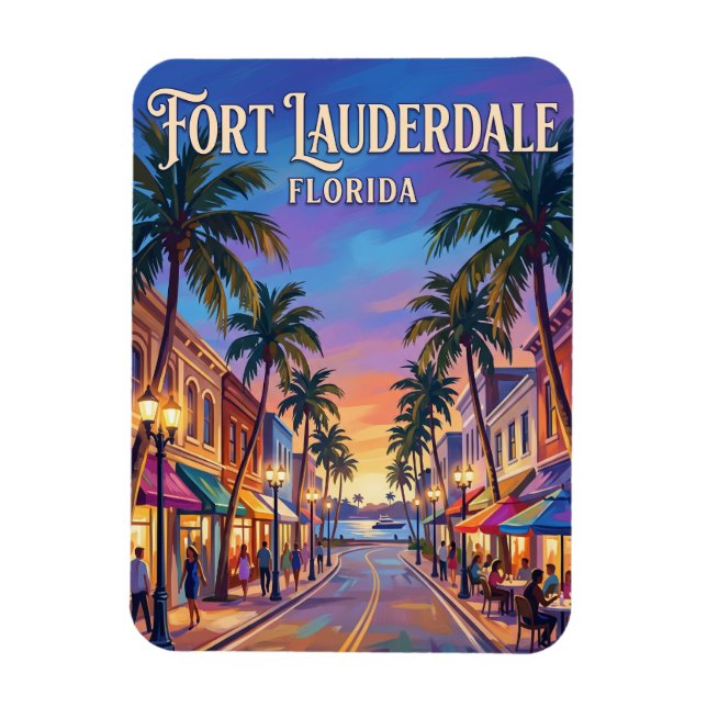 Las Olas Boulevard USA Magnet (Vertikal)